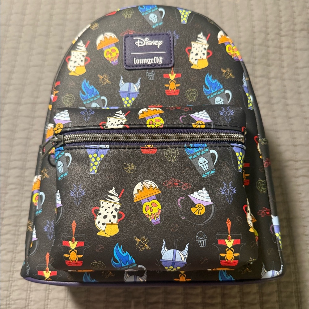 Loungefly Disney Black Multicolor Backpack